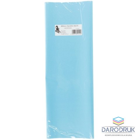 Bibuła gładka lazurowa gładka lazurowa 700mm x 500mm (20)