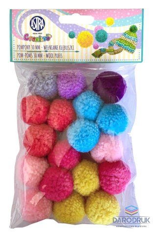 Creatinio Pompony wełniane kłębuszki mix Creatinio (335121013)