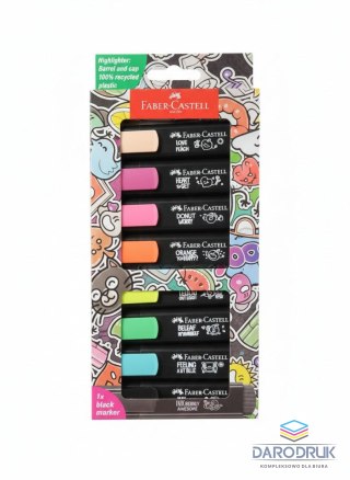 Faber Castell Zakreślacz Graffiti 8 kol. wkład mix Faber Castell (254692 FC)