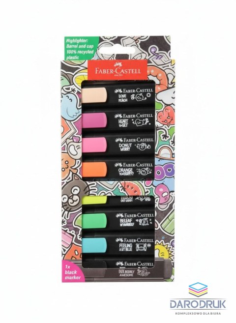 Faber Castell Zakreślacz Graffiti 8 kol. wkład mix Faber Castell (254692 FC)