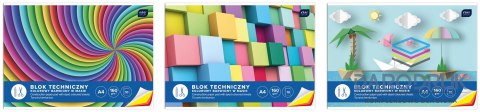 Interdruk Blok techniczny bloki A4 biały 160g 10k Interdruk (BLTK)