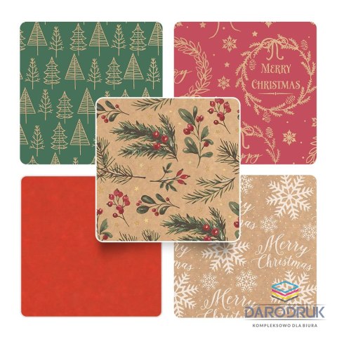 Interdruk Papier ozdobny CHRISTMAS KRAFT mix [mm:] 700x10000 Interdruk