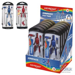 Keyroad Cyrkiel metalowy 4 el. Keyroad (KR971412)