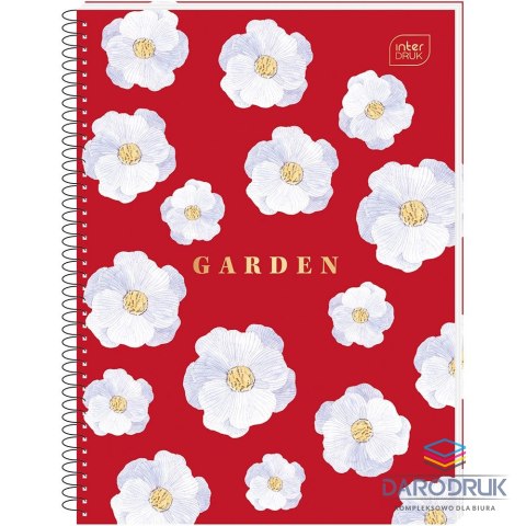 Kołozeszyt (kołonotatnik) A5 Hs Garden A5 80# z perforacją 80k. 70g krata (5902277326959)