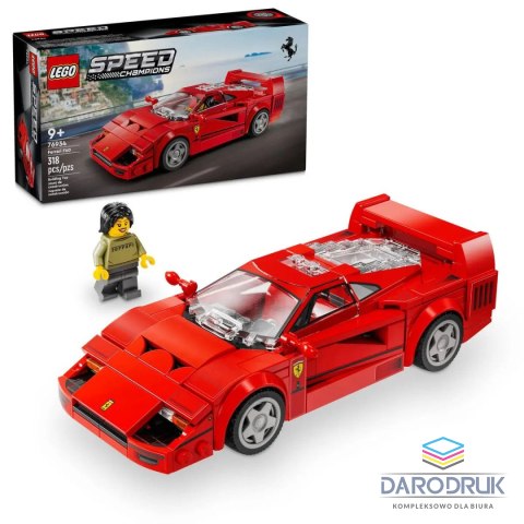 Lego Klocki konstrukcyjne Speed Champions Supersamochód Ferrari F40 Lego (76934)