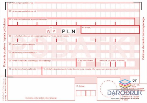Michalczyk i Prokop Druk samokopiujący A6 Podatki polecenie przelewu/wpłata gotówkowa 2-odc. 80k. Michalczyk i Prokop (471-5)