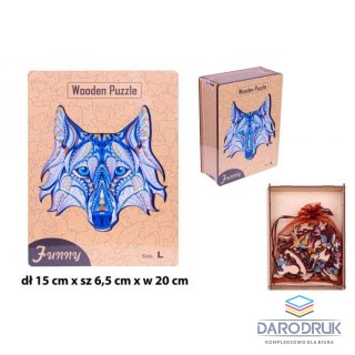 Norimpex Puzzle drewniane wilk 30x40cm Norimpex (NO-1006105)
