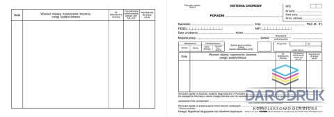 Stolgraf Druk offsetowy 1/2 A3 Historia choroby Poradni 100k. Stolgraf (Z3)