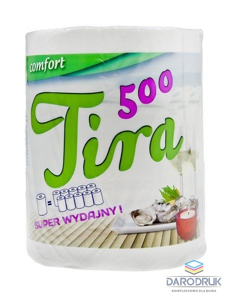 Tira Ręcznik rolka Jumbo Role 500 100% celuloza kolor: biały Tira