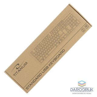 Titanum Klawiatura USB czarny Titanum (TK101)