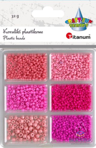 Titanum Koraliki kreatywne Craft-Fun Series tonacja różowa Titanum (25BR015)
