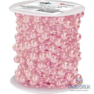 Titanum Perełki Craft-Fun Series na żyłce różowy pastelowy Titanum (D-8)