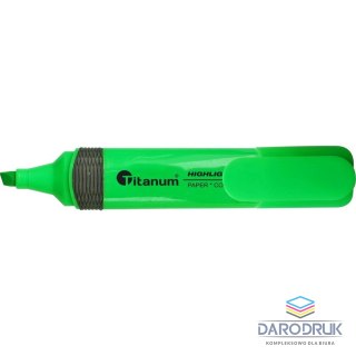 Titanum Zakreślacz CLC1190 Titanum ściętka końcówka 1-5 mm zielony