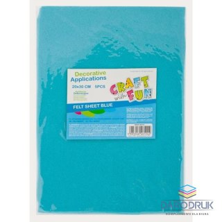 Craft with Fun Ozdoba filcowa 20x30x5szt nieb 20x30 Craft with Fun (439310)