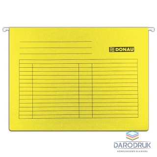 Donau Teczka zawieszkowa A4 żółty karton 230g Donau (7410905-11)