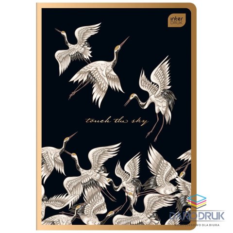 Interdruk Zeszyt A5 SATIN GOLD METALIC 59022777314130 80k. 70g linia Interdruk (ZE80=MSG)