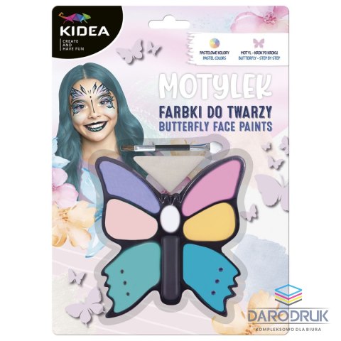 Kidea Farby do twarzy motylek Kidea (FDTM8KKA)