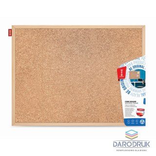 Memoboards Tablica korkowa w drewnianej ramie [mm:] 800x500 Memoboards (TC85)