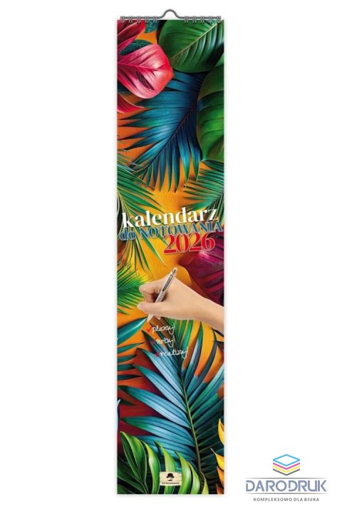 Pan Kalendarzyk Kalendarz ścienny PASKOWY WĄSKI DO NOTOWANIA 106mm x 470mm Pan Kalendarzyk (KPW V.1)