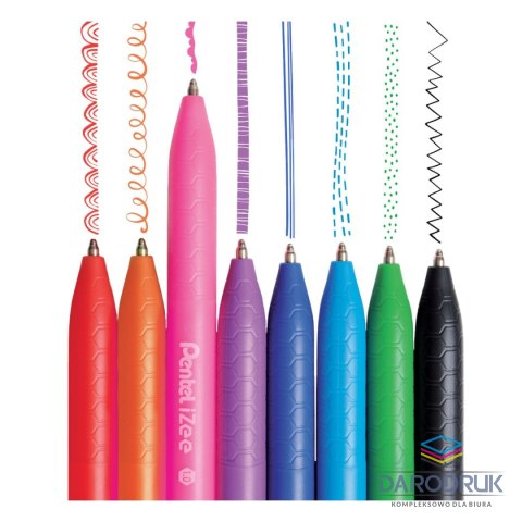 Pentel Długopis iZee wkład czerwony 0,7mm Pentel (BX467)
