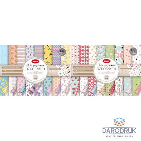 Rexus Papier ozdobny A4 Blok do scrapbookingu mix [mm:] 295x210 Rexus (100648)