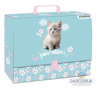 Starpak Teczka z szerokim grzbietem na zatrzask Kitty A4 mix Starpak (559315)