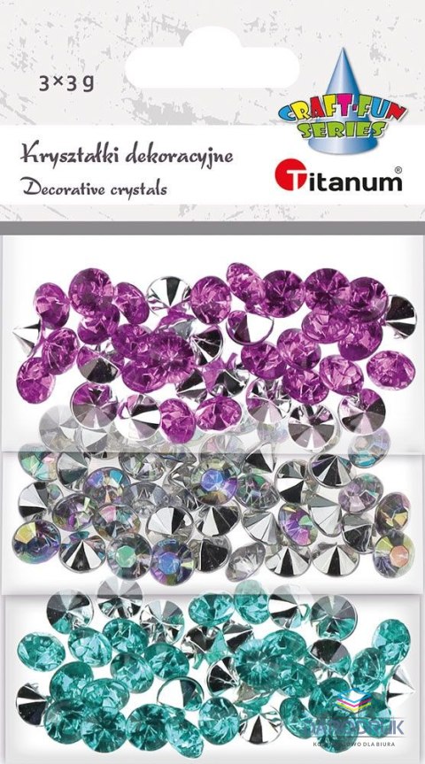 Titanum Kryształki Craft-Fun Series cyrkonie 3 kolory mix Titanum (2324052)