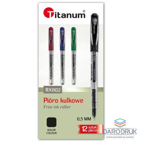Titanum Pióro kulkowe wkład czarne Titanum (RX1102(R202))