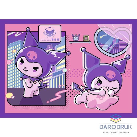 Trefl Puzzle Hello Kitty Dzień Kuromi 4w1 el. Trefl (34676)