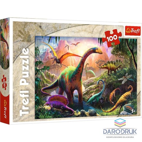 Trefl Puzzle Świat dinozaurów 100 el. Trefl (16277)