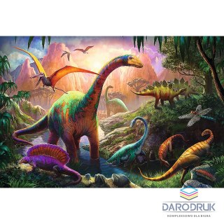 Trefl Puzzle Świat dinozaurów 100 el. Trefl (16277)