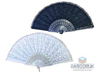 Adar Wachlarz koronkowy 2 kolory, 23cm Adar (630376)