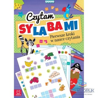 Aksjomat Książka dla dzieci Czytam sylabami. Pierwsze kroki w nauce czytania - z naklejkami. Wydanie IV Aksjomat
