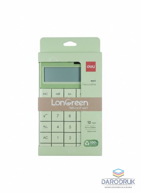 Argo Kalkulator na biurko LonGreen zielony Argo (EM412-GR)