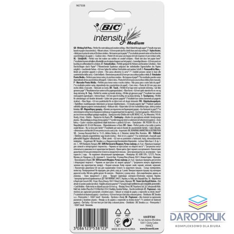 Bic Cienkopis Medium wkład mix 1,0mm 4kol. Bic (964824)