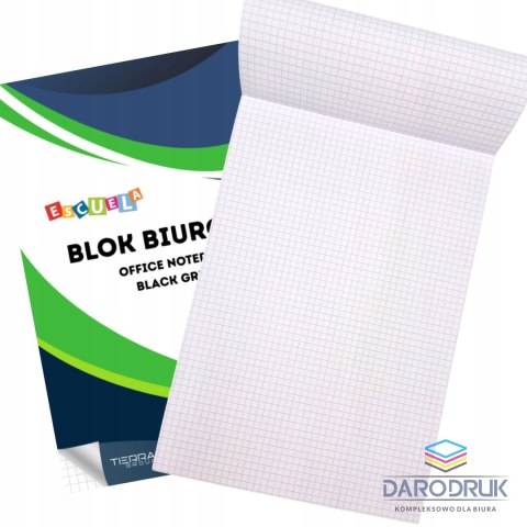 Escuela Blok biurowy w kratę A4 100k Escuela