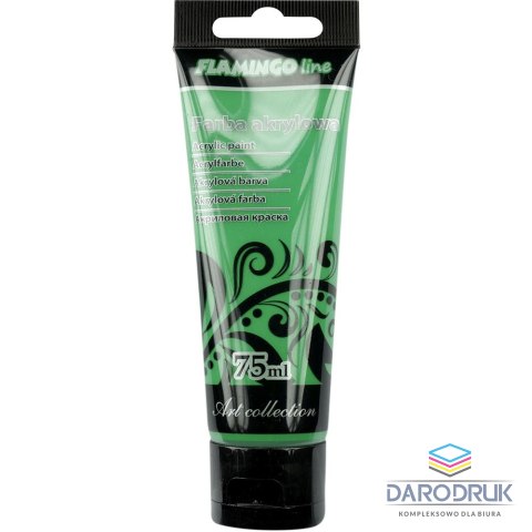 Flamingo Line Farba akrylowa kolor: zielony 75ml Flamingo Line (050)