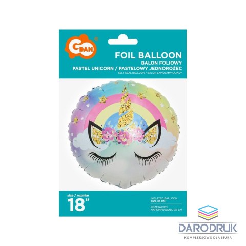 Godan Balon foliowy jednorożec 18cal Godan (FG-OPJR)