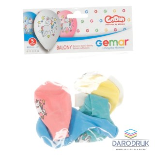 Godan Balon gumowy 5 szt mix 300mm 12cal Godan (GSM110/P661)