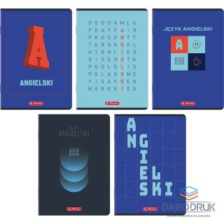 Herlitz Zeszyt A5 angielski mix 60k. 70g krata Herlitz (400206354)