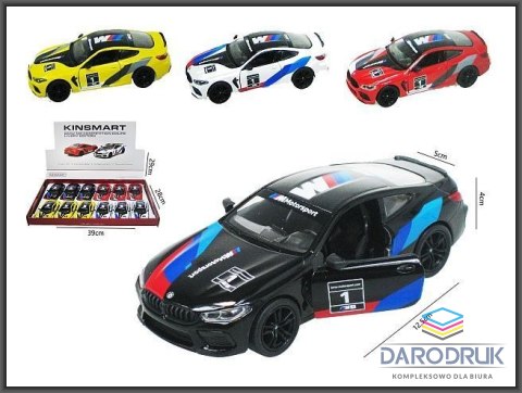 Hipo Samochód BMW M8 Competition Coupe Livery 1:38 Hipo (520380)