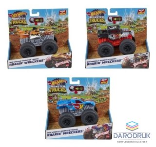 Hot Wheels Samochód Monster Trucks 1:43, światło i dźwięk Hot Wheels (HDX60)