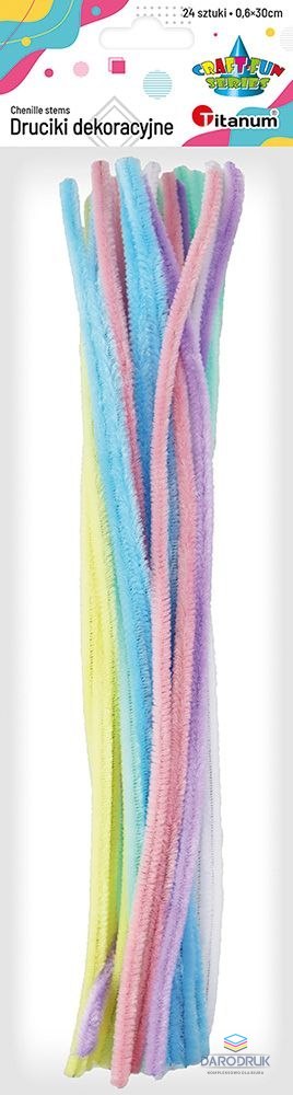 Titanum Drucik Craft-Fun Series kreatywny kolor: mix 300mm 24 szt Titanum (25YDD0903)