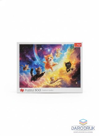 Trefl Puzzle Kosmiczne kotki 500 el. Trefl (37557)