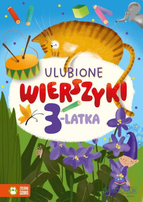 Zielona Sowa Książka dla dzieci Ulubione wierszyki 3-latka Zielona Sowa