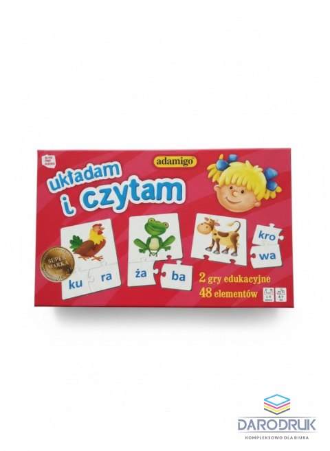 Adamigo Układanka układam i czytam Adamigo