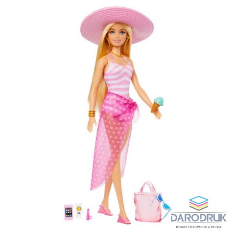 Barbie Lalka dzień na plaży [mm:] 290 Barbie (HPL73)