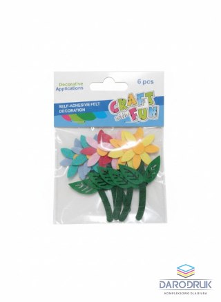 Craft Fun Ozdoba filcowa Kwiaty Craft Fun (579898)