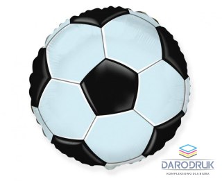 Godan Balon foliowy Football - piłka czarna (okrągły) 18cal Godan (C401506)