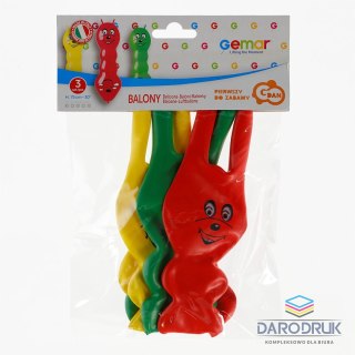 Godan Balon gumowy PREMIUM DŻDŻOWNICE 3 szt mix 750mm 30cal Godan (GB/PG03)